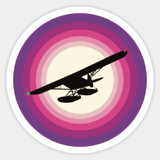 Seaplane Sunrise Sticker